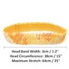 Yellow Womens Sequin Polyester Fancy Dress Headband 38 x 3cm