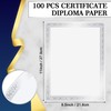 Affrolling 100 Pcs Certificate Diploma Paper 8.5 x 11 Inch