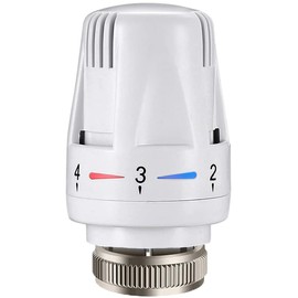 ZiYuya Temperature Control Valves Thermostatic Valve Head, TRV M30x1.5 Thermostatic Radiator Head Radiator Automatic Standard Radiator Valves Replacement Fixed Head (1)