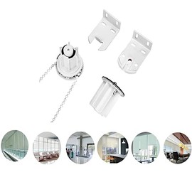 Vokowin 38mm Roller Blind Spares With Metal Bracket & Bead Chain, Roller Blind Spares Complete Curtain Roller Blind Fittings Replacement Accessories, Metal Core Clutch (K257-1)