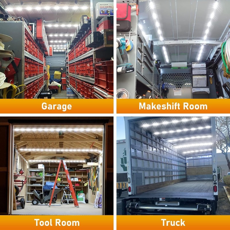 VMINGO Tira Modulo Luz 5 Led Blanco Impermeable Pared Publicidad