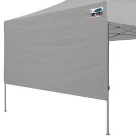 Eurmax USA 10ft Instant Canopy SunWall Canopy Tent Sidewall for Pop Up Canopy Tent,1 Pack Removable Sidewall Only(Grey)
