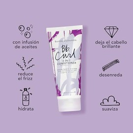 Bumble and Bumble Acondicionador Curl 3 en 1 | Para rizos hidratados | Control del frizz, Color seguro Coily, Rizado, Ondulado Con Jojaba, Aguacate, Aceite de Coco