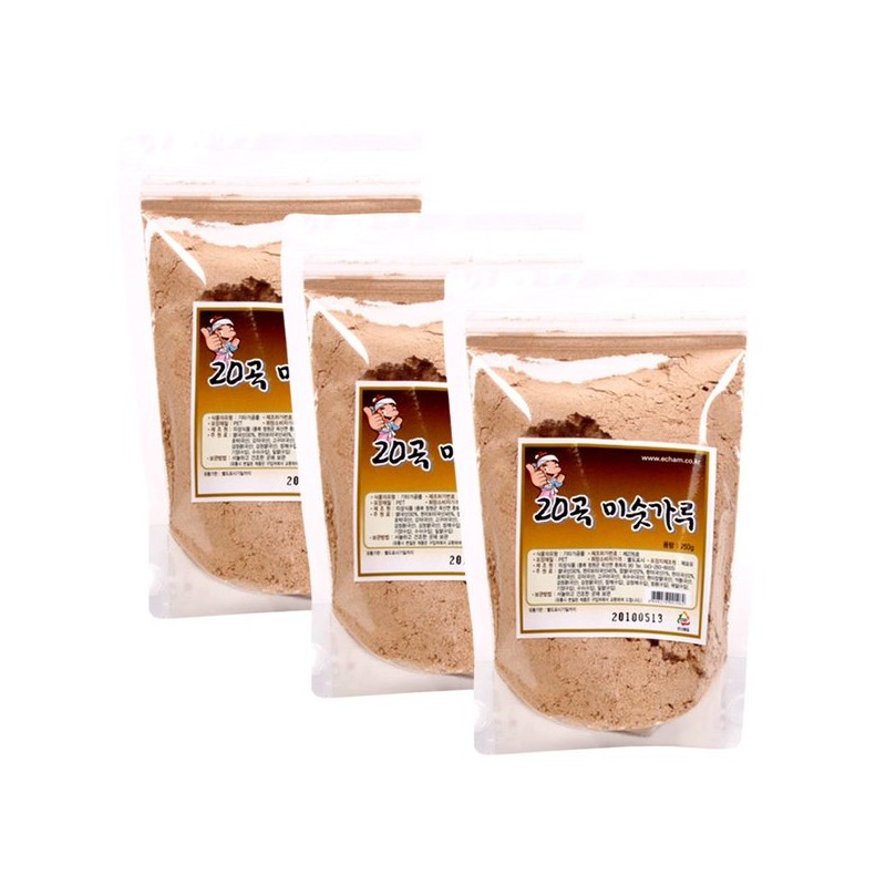 20곡 미숫가루 250g x3봉(750g)/선식/간식/식사대용 20 Songs Mixed Grain Powder 250g
