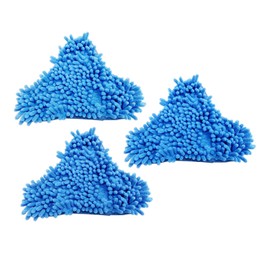 LGEGE Pack of 3 H2O Steam Mop X5 Pads Washable Reusable Microfiber Cleaning Steamer Replacement Pads for H20 Steam Mop Cleaner