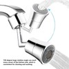 720 Degree Tap Aerator 24mm/0.9in Diameter Big Angle 5 Functions