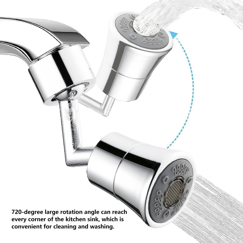 720 Degree Tap Aerator 24mm/0.9in Diameter Big Angle 5 Functions