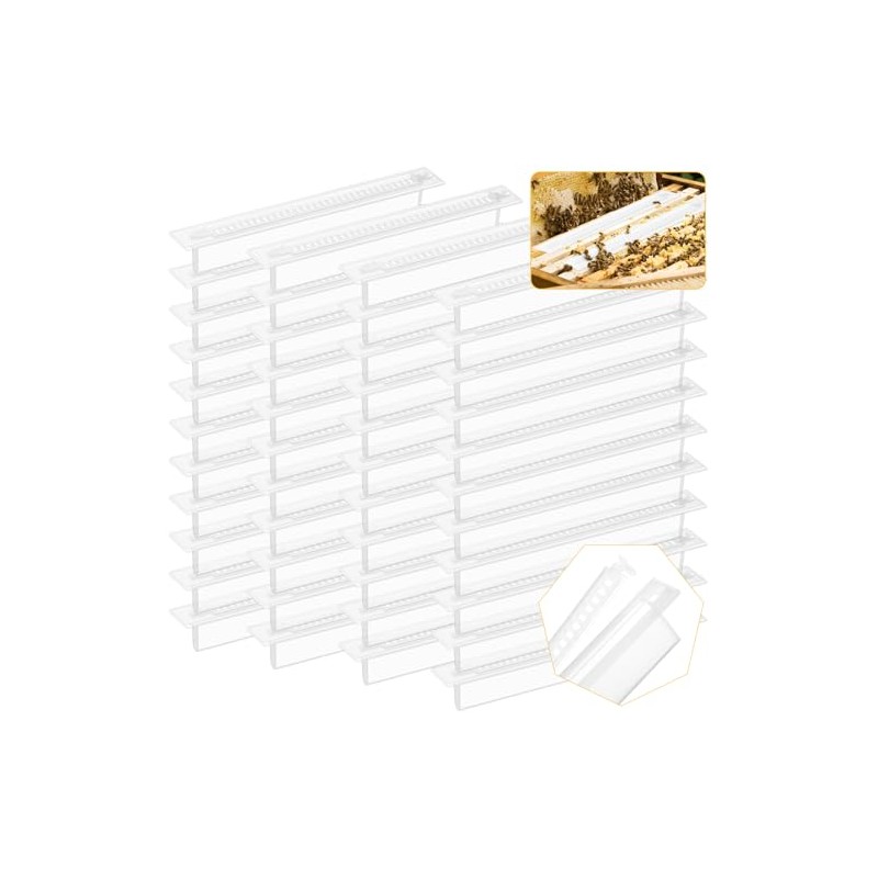 Qualirey 50 Packs Reusable Hive Beetle Trap, Plastic Blaster Beetle