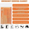 QIO CHUANG Emergency Mylar Thermal Blankets Survival Camping Blanket