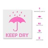 Keep Dry Symbol Stencil - Precision Industrial Designs with Optimized
