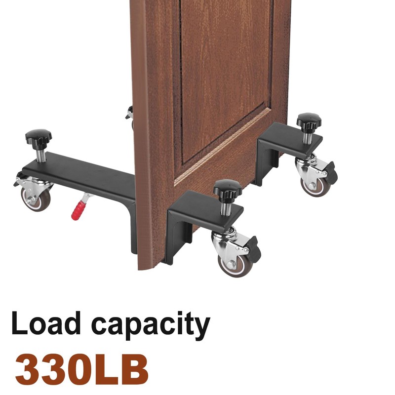 2PCS Door Dolly Holds up tp 330LBS-Heavy Duty Door Installation