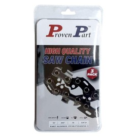 Proven Part 3PK Full Chisel Chain 3/8" LP .043" 56DL For Allis Chambers Fits 91PX056G