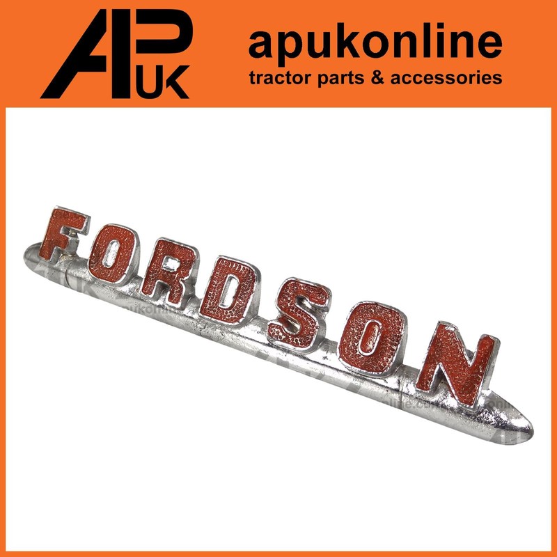 APUK Red Fordson Logo Emblem Badge Pin Mount Replacement for