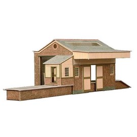 Superquick Goods Depot Building - 1/72 OO/HO - Card Model Kit