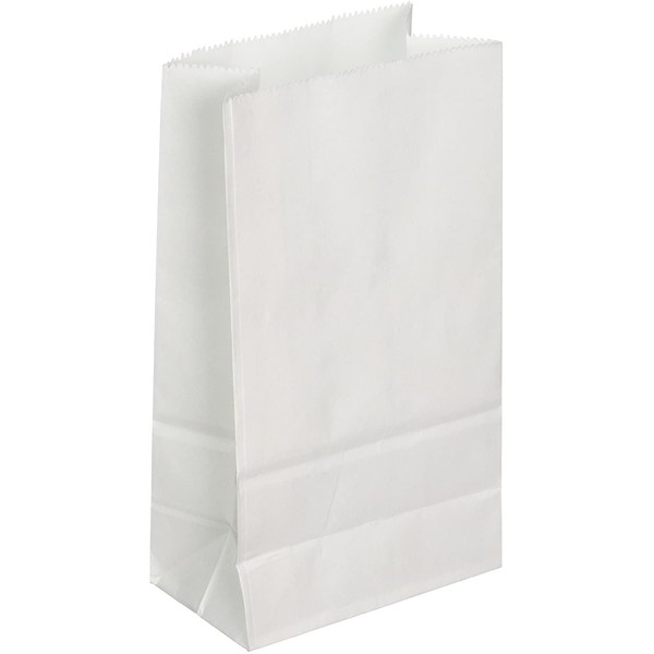 6lb White Rainbow Paper Bags (100Pcs/Pack)