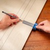 12” Steel Ruler w/Adjustable Rule Stop- Versatile Woodworking Marking Tools