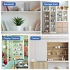 sourcing map Plastic Locking Shelf Pins, 20pcs Clear Self-Locking Shelf