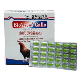 Alimento Biovermi Gallo Desparasitante Gallos Aves Caja