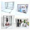 3 Tiers Display Case with 2 Movable Plates, Display Storage