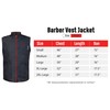 Professional Barber New Shirt Jacket Men's Black Sleeveless and Features