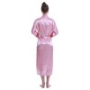 Lavenderi Women's Satin Robe Long Classic Satin Kimono Robe Lounge