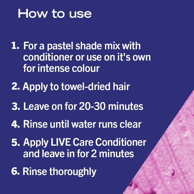 Schwarzkopf LIVE Ultra Brights Or Pastels, Vibrant Semi-permanent Pink Hair
