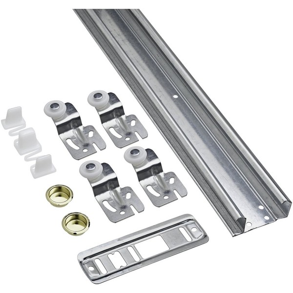 National Hardware N343-111 771 By-Passing Door Hardware in Galvanized, 48"