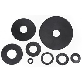 100 x Rubber Washers Rubber Washers Rubber Washers Thickness 1.5 mm Diameter Outer Diameter Hole 18 x 6 mm