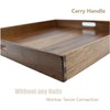 MAGIGO 22 x 22 Inches Large Square Black Walnut Wood