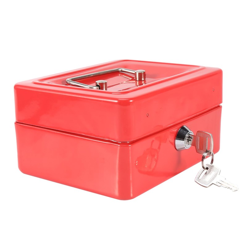 QANYEGN Mini Portable Money Box with Lock, Small Safe Lock