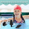 2 Pack Kids Swim Caps for Long/Short Hair, Unisex Silicone