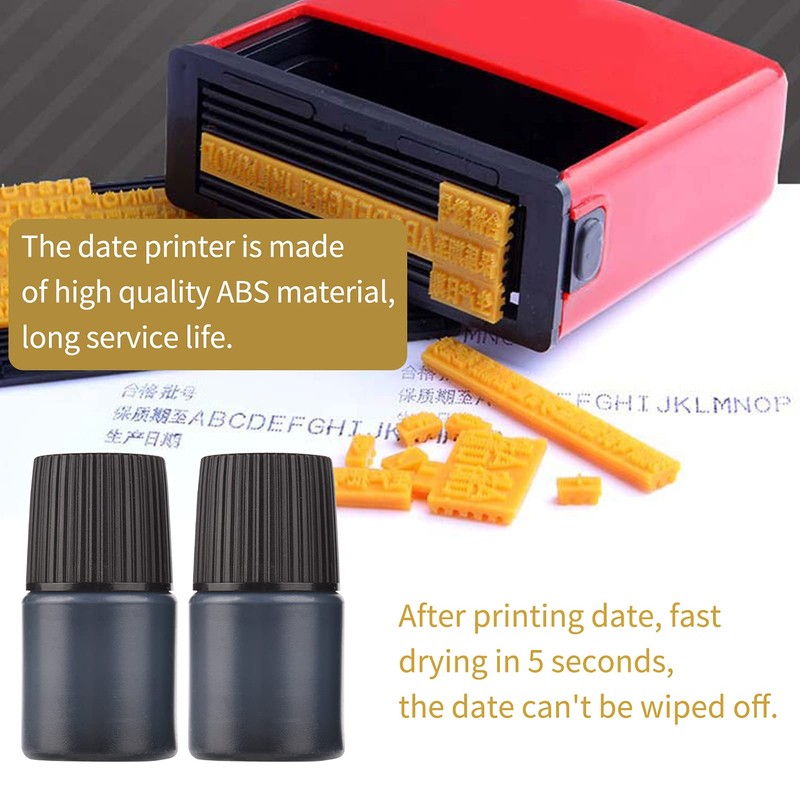 Date Stamp,Portable Handheld Coding Machine Manual Date Stamp Printer Ink