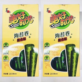 Seaweed Roll Snacks, Squid Flavor, 20.5g,(8 Count), 2 Pack