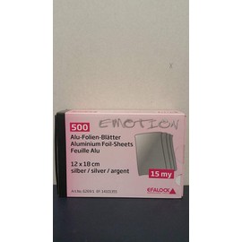 Efalock Professional Emotion Alu-Folien-Blätter, silber, 1er Pack, (1x 500 Stück)