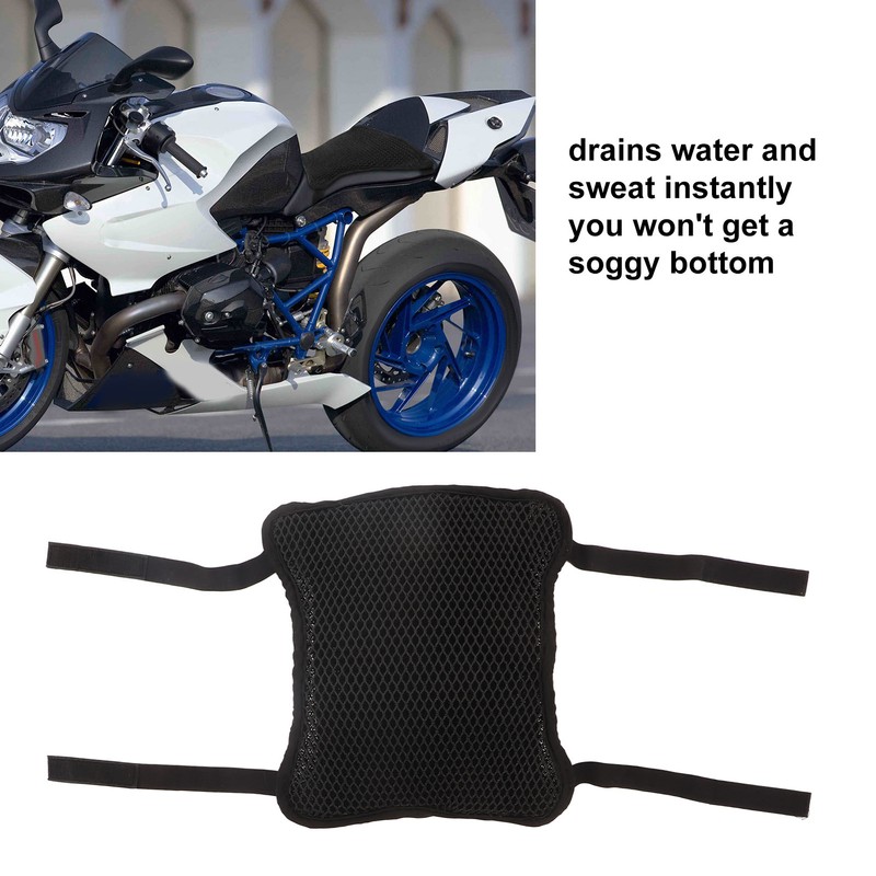 Motorcycle Seat Cushion Cover Seat Mesh Breathable Non Slip Shock