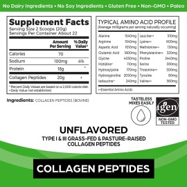 Orgain® Collagen Peptides Sin Sabor 454 Gr | Péptidos Polvo Sin Sabor