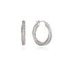 Twisted Cubic Point Ring Earrings OTE122103QWW White / 트위스트 큐빅
