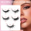 WALWAL Fox Fake Eyelash, Natural Curl Fake 3D Volume Mink
