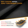 Kipiea Zero Turn Mower Cover- 600D Heavy Duty Outdoor Zero