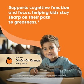 Renzo's Vitamins Bright & Brainy B6 for Kids - 60 Melty Tabs - Pack: 3-pack