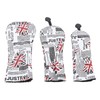 3PCS Golf Club Head Cover PU Waterproof English Flag Pattern