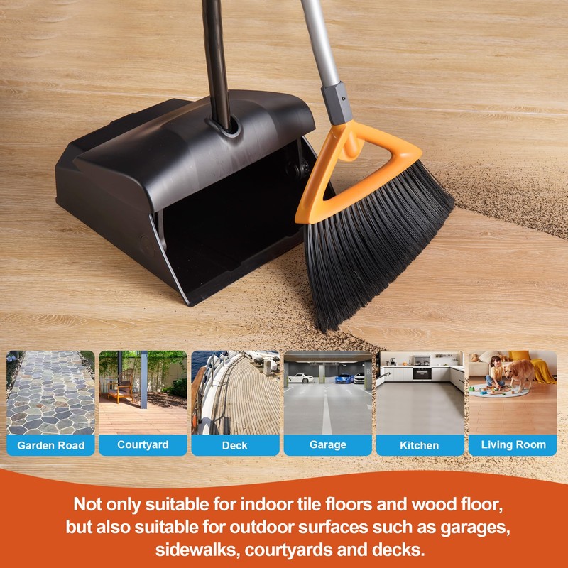 CLEANHOME Outdoor Brooms for Sweeping Patio, Commercial Grade Heavy Duty