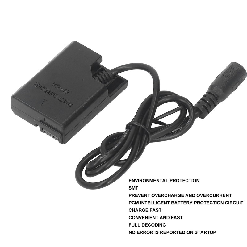 EN EL14 Decoded Dummy Battery EP 5A AC Power Adapter