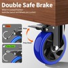 5 Inch Heavy Duty Caster Wheels 2200lbs, Swivel Casters Set