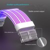 24 Pin RGB Power Extension Cable Kit ARGB 18AWG Silver