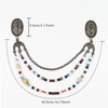 L'VOW Viking Apron Brooch Chains Cloak Clasp Brooches with Chain