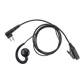 Walkie Talkie - Auricular de un solo cable compatible con Motorola CLS1110 CLS1410 CP200 GP2000 XU1100 PRO1150 MU12 Radio con auriculares de micrófono PTT (forma de C)