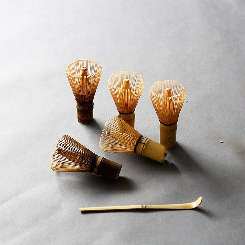GNAUMORE Matcha Spoon, Bamboo Matcha Tea Whisk, Conventional Matcha Spoon,