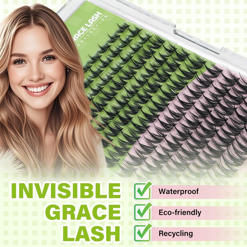 KEYYOU Fairy Chispa Lash Clusters Eyelash Extension D Curl 120Pcs