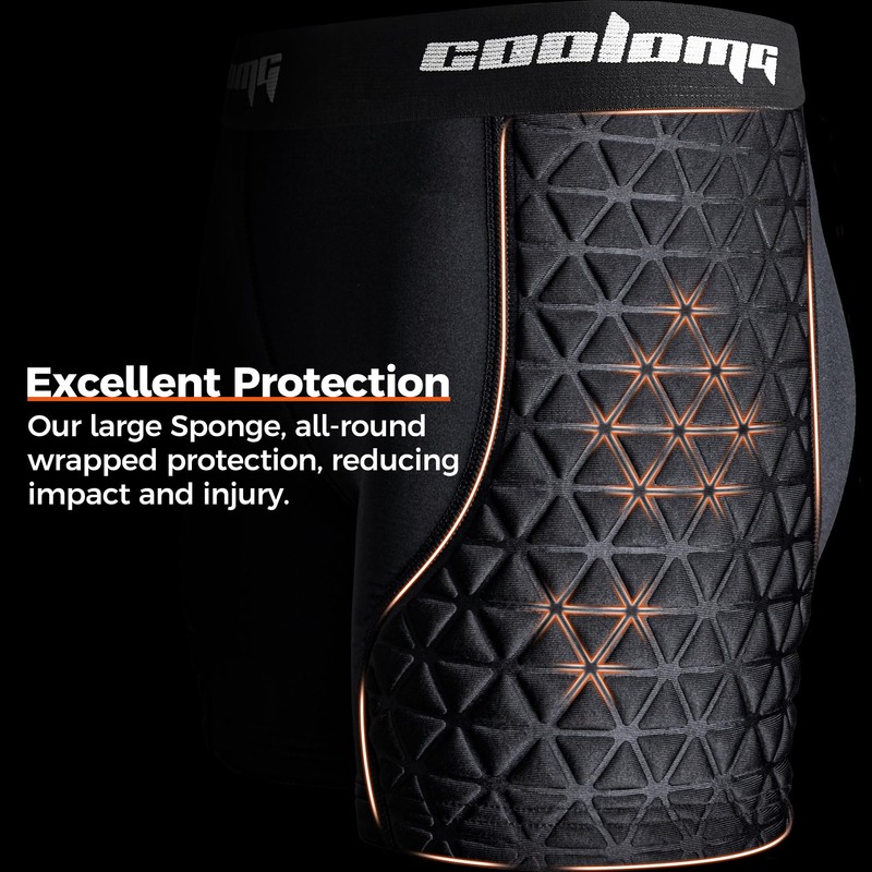 COOLOMG Girls'Softball Sliding Shorts Softball Sliding Pads Compression Padded Slider